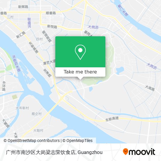 广州市南沙区大岗梁志荣饮食店 map