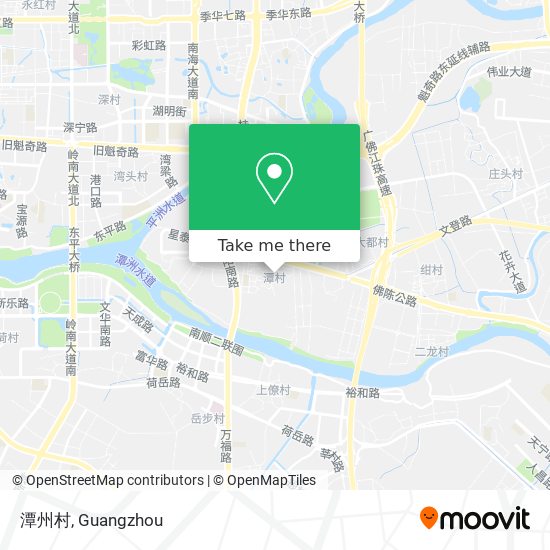 潭州村 map