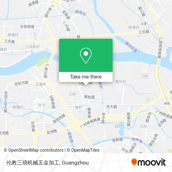 伦教三禧机械五金加工 map