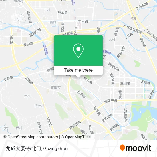 龙威大厦-东北门 map