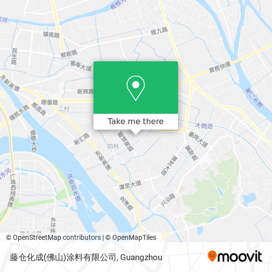 藤仓化成(佛山)涂料有限公司 map
