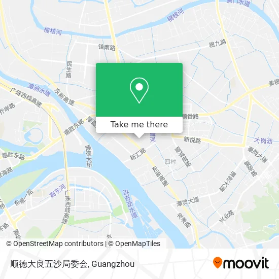 顺德大良五沙局委会 map