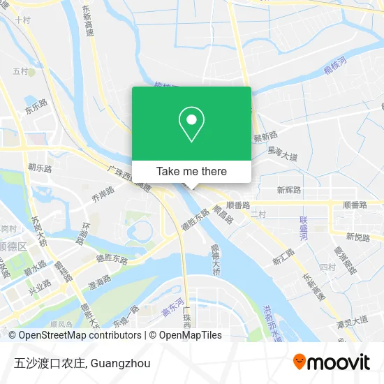 五沙渡口农庄 map