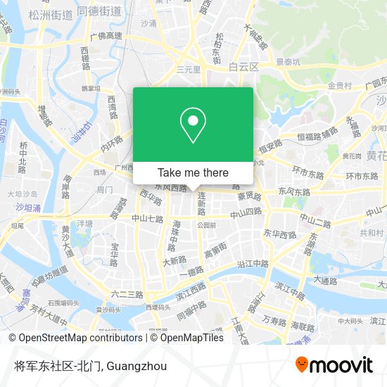 将军东社区-北门 map