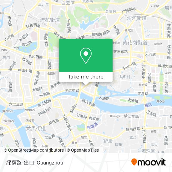绿荫路-出口 map
