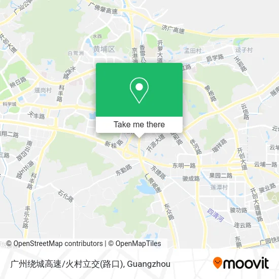 广州绕城高速/火村立交(路口) map