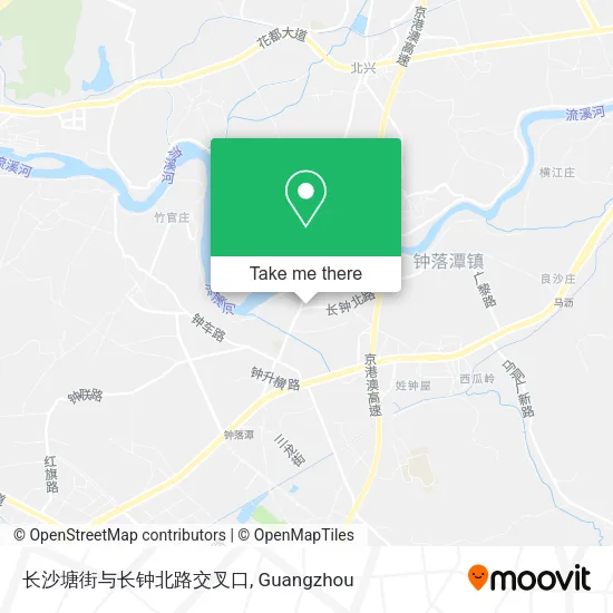 长沙塘街与长钟北路交叉口 map