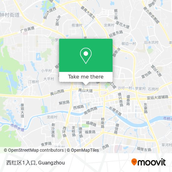 西红区1入口 map