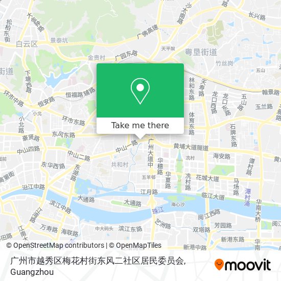 广州市越秀区梅花村街东风二社区居民委员会 map