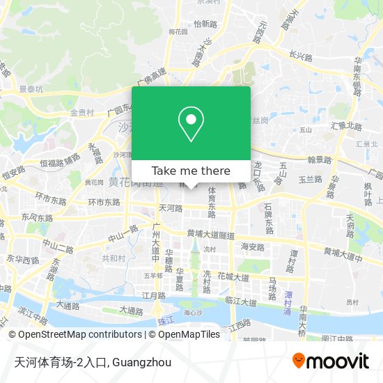 天河体育场-2入口 map