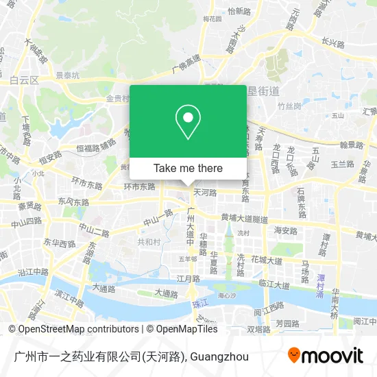 广州市一之药业有限公司(天河路) map