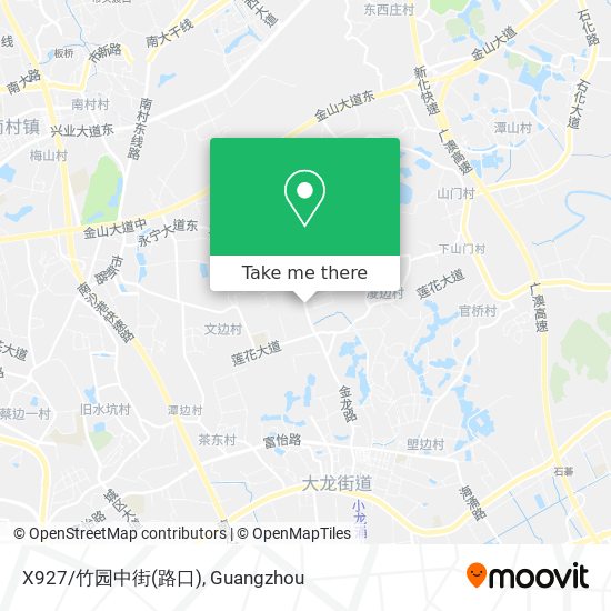 X927/竹园中街(路口) map