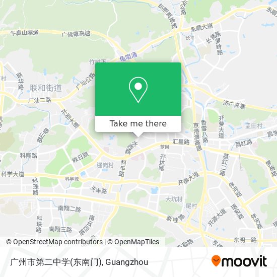 广州市第二中学(东南门) map