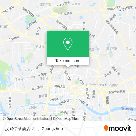 汉庭怡莱酒店-西门 map