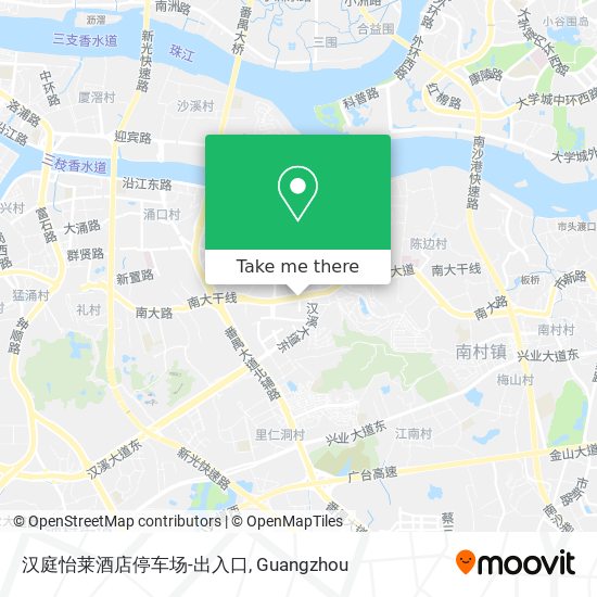 汉庭怡莱酒店停车场-出入口 map