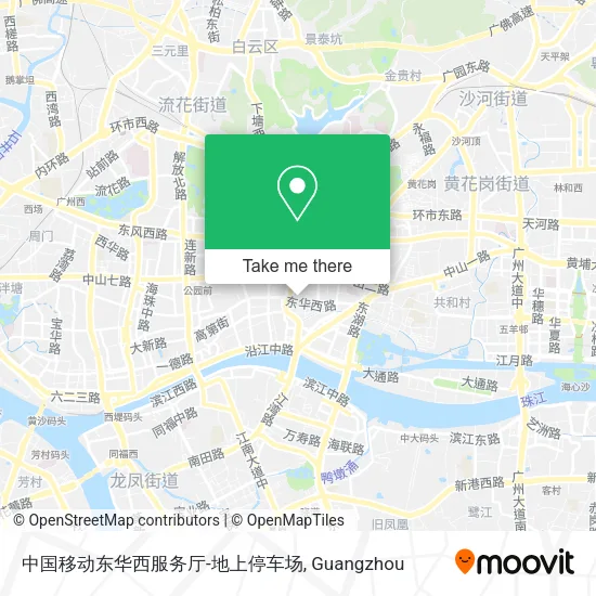 中国移动东华西服务厅-地上停车场 map