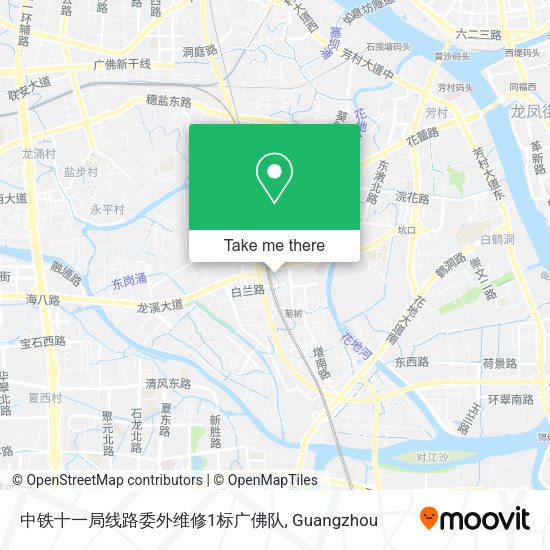 中铁十一局线路委外维修1标广佛队 map