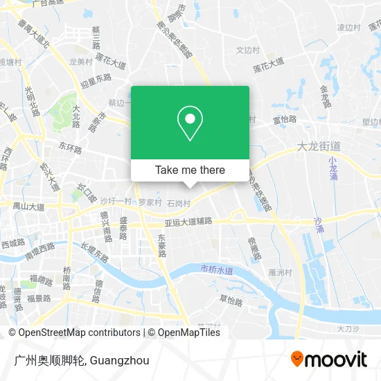 广州奥顺脚轮 map