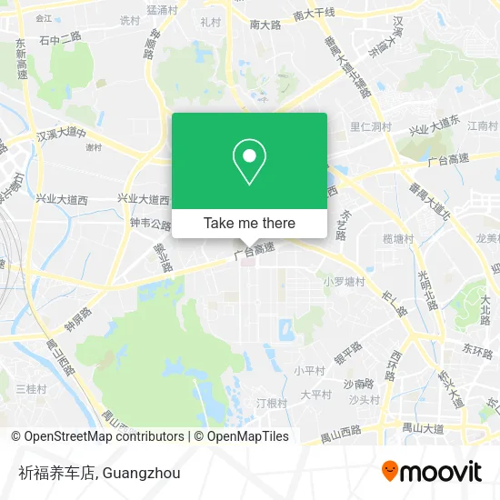 祈福养车店 map