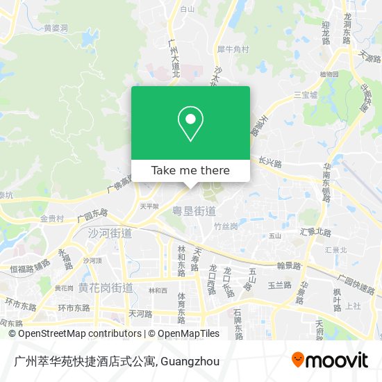 广州萃华苑快捷酒店式公寓 map