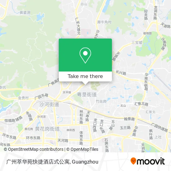 广州萃华苑快捷酒店式公寓 map