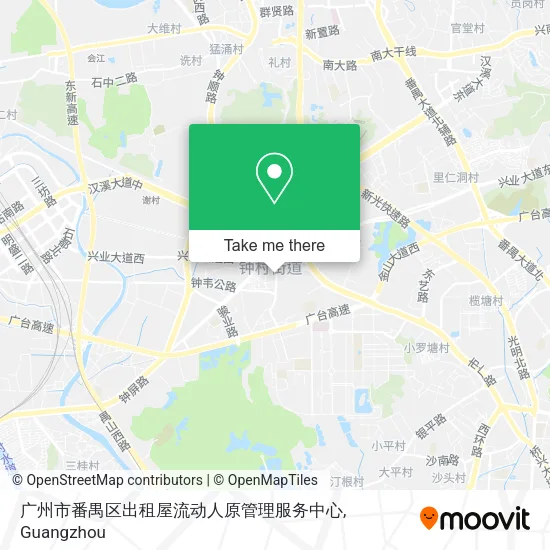 广州市番禺区出租屋流动人原管理服务中心 map