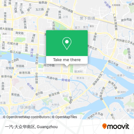 一汽-大众华南区 map