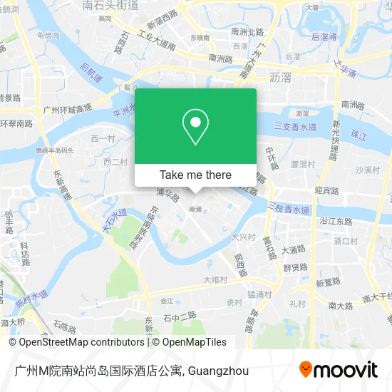 广州M院南站尚岛国际酒店公寓 map