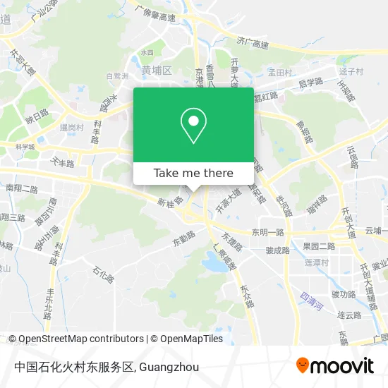 中国石化火村东服务区 map