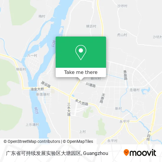 广东省可持续发展实验区大塘园区 map