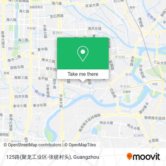 125路(聚龙工业区-张槎村头) map