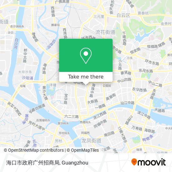 海口市政府广州招商局 map