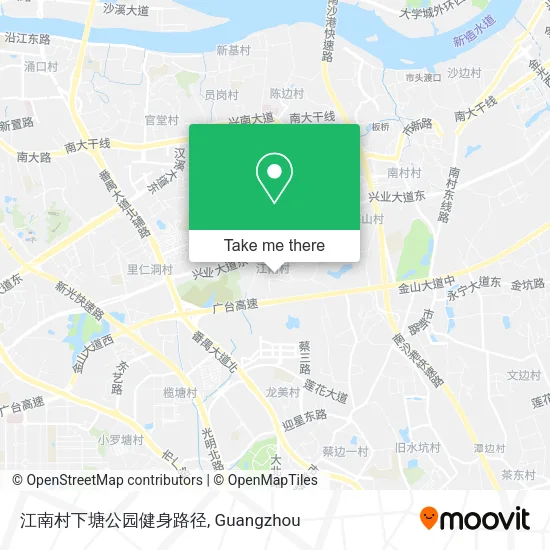 江南村下塘公园健身路径 map