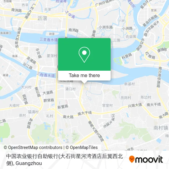 中国农业银行自助银行(大石街星河湾酒店后翼西北侧) map