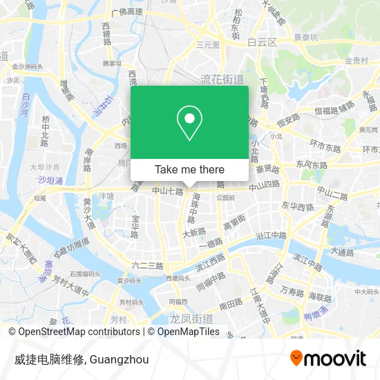 威捷电脑维修 map