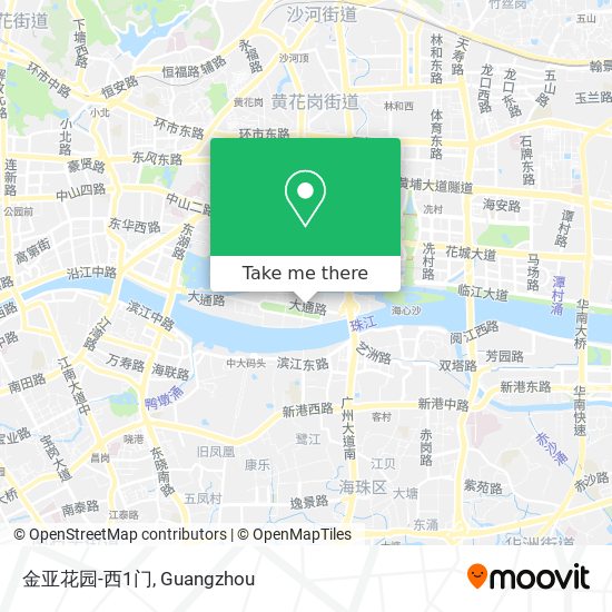 金亚花园-西1门 map