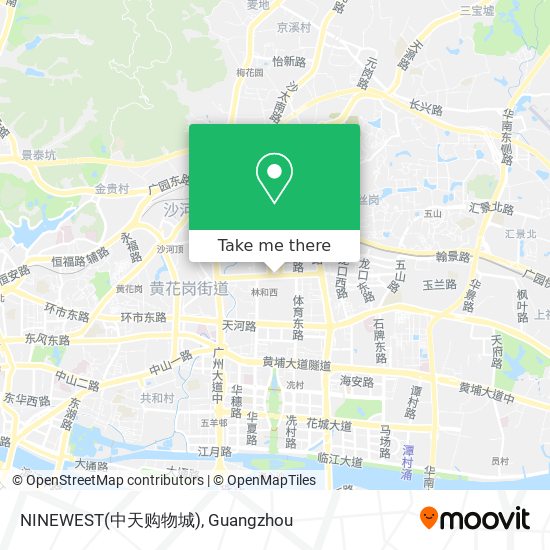 NINEWEST(中天购物城) map