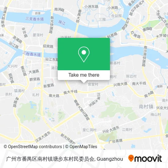 广州市番禺区南村镇塘步东村民委员会 map