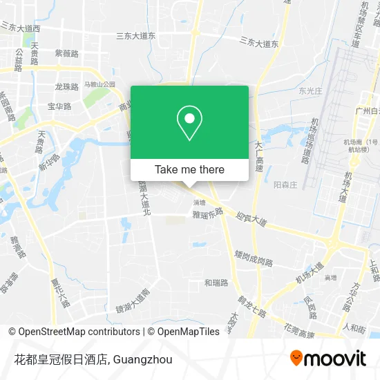 花都皇冠假日酒店 map