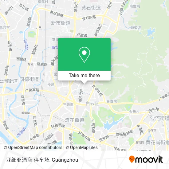 亚细亚酒店-停车场 map
