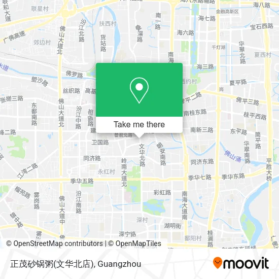 正茂砂锅粥(文华北店) map