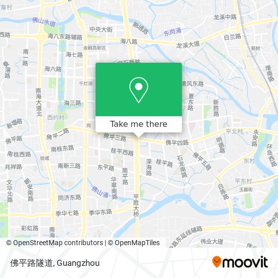 佛平路隧道 map