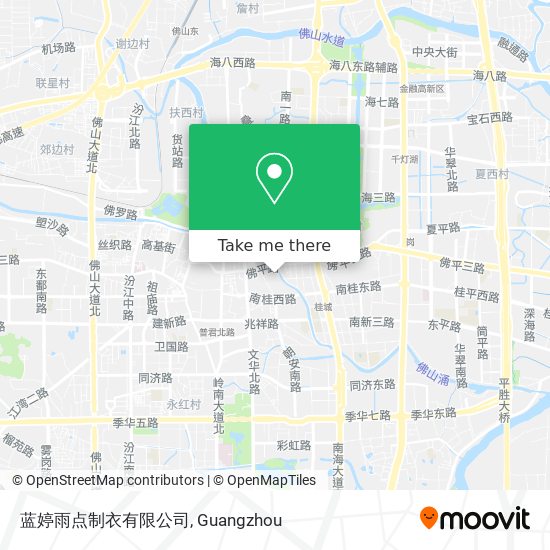 蓝婷雨点制衣有限公司 map