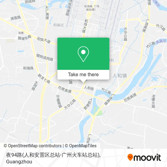 夜94路(人和安置区总站-广州火车站总站) map