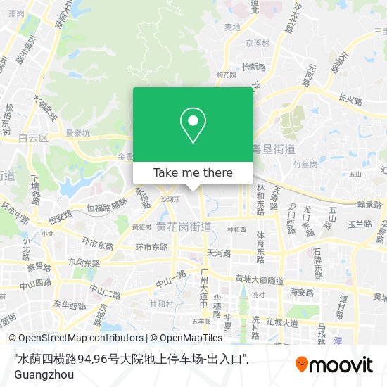 "水荫四横路94,96号大院地上停车场-出入口" map