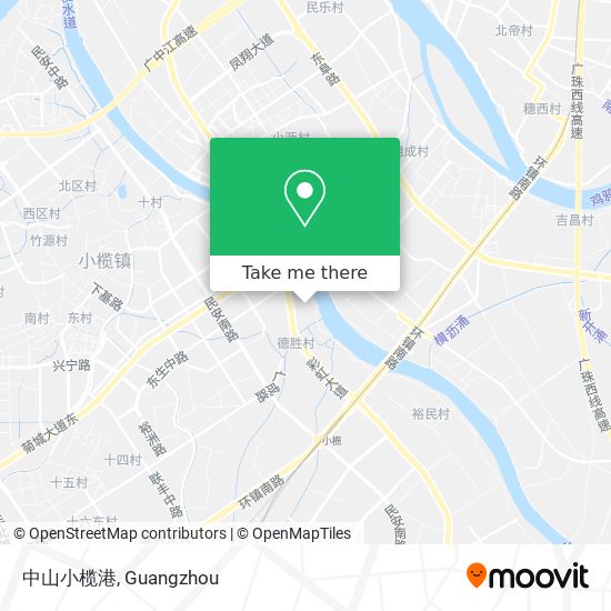 中山小榄港 map