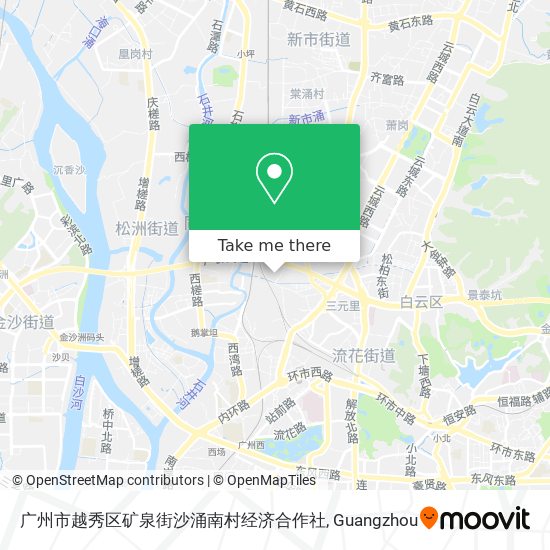 广州市越秀区矿泉街沙涌南村经济合作社 map