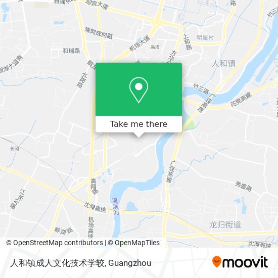 人和镇成人文化技术学较 map