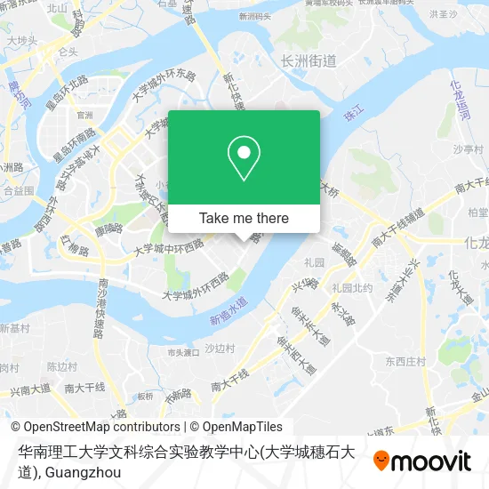 华南理工大学文科综合实验教学中心(大学城穗石大道) map