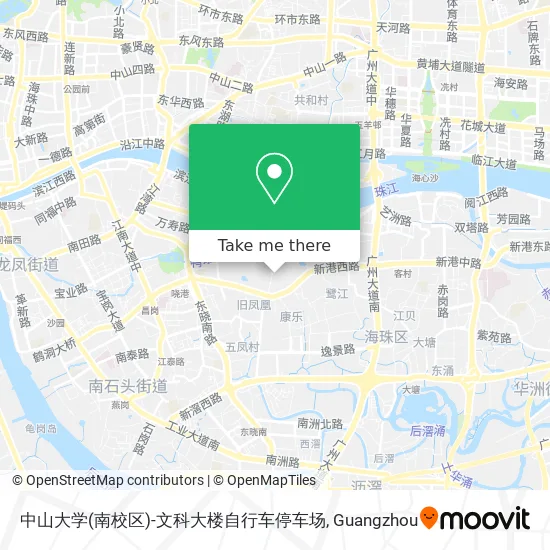 中山大学(南校区)-文科大楼自行车停车场 map